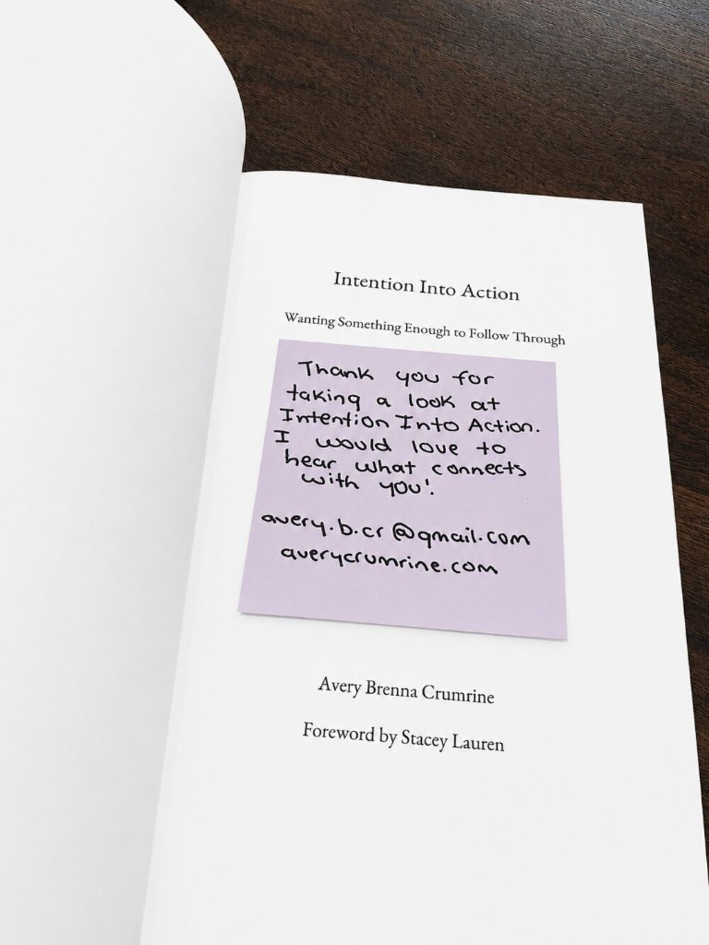 Giveaway | Intention into Action by Avery Brenna Crumrine - Picture 3 of 3